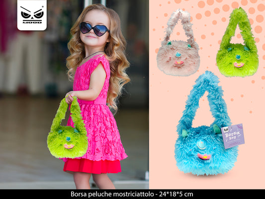 Borsa peluche mostriciattolo Cod. ST7493