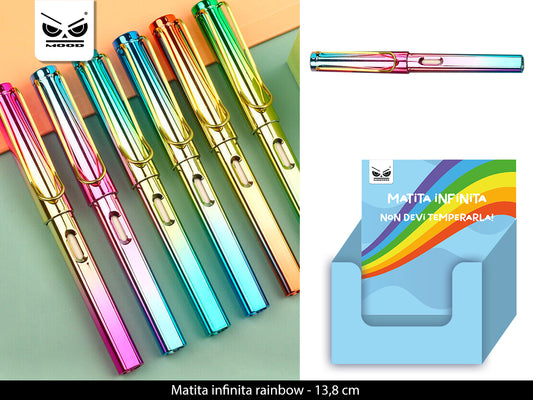 Matita Infinita rainbow c/gomma Cod. ST7434
