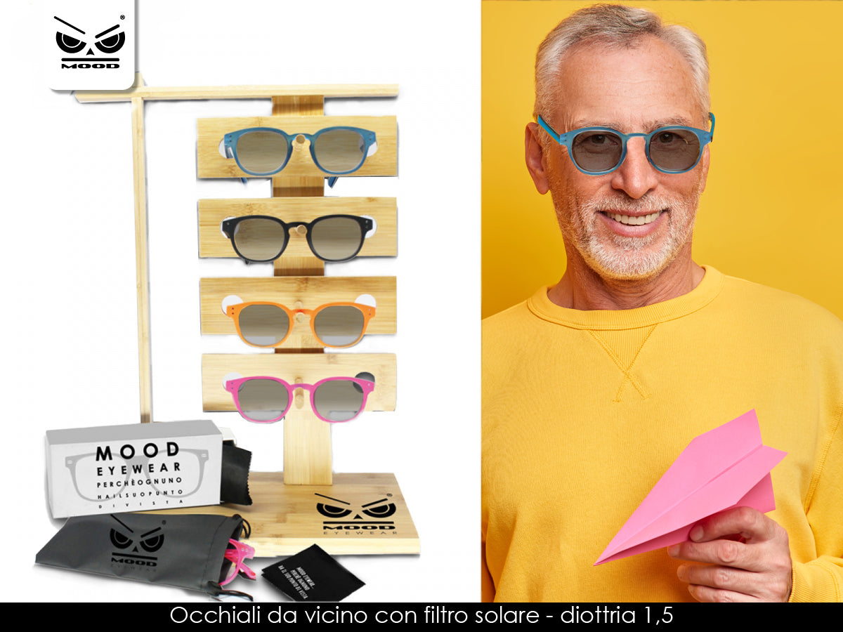 Occhiali da vicino con filtro solare New York Diottria 1,5 Cod. SM516-1