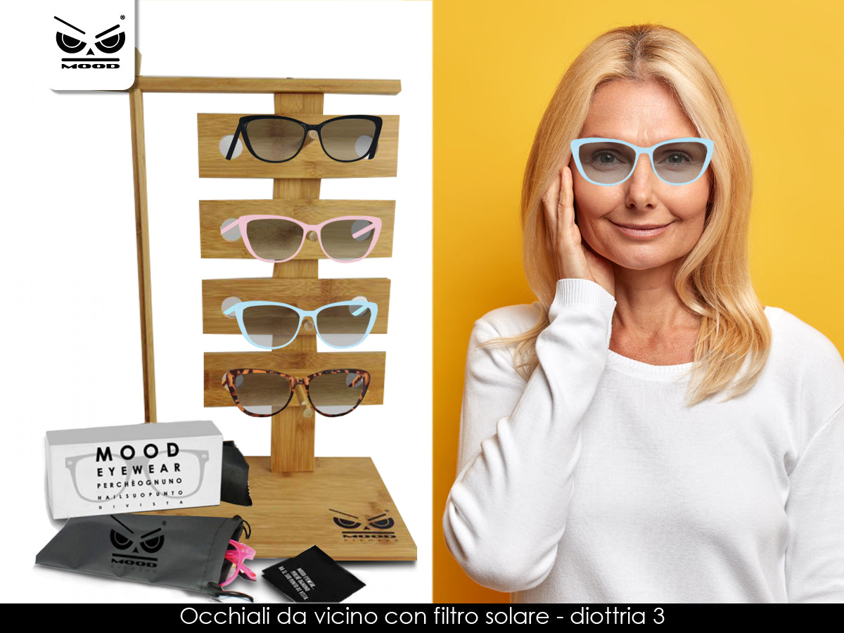 Occhiali da vicino con filtro solare Malaga Diottria 3 Cod. SM517-4