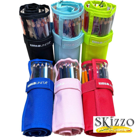 Rotolo 24 pastelli + matita HB TU Cod. 61252A