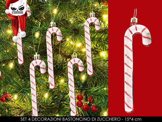 Set 4 bastoncini di zucchero big da appendere Cod. XT2140