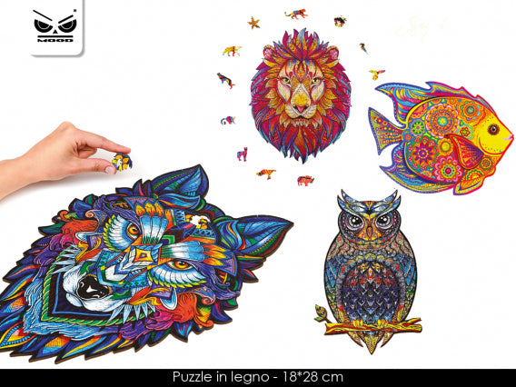 Puzzle in legno animali