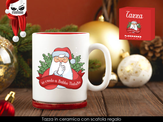 Tazza in ceramica io credo a babbo natale Cod. XT2405