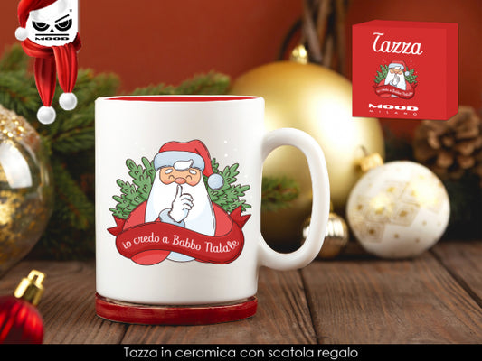 Tazza in ceramica io credo a babbo natale Cod. XT2405
