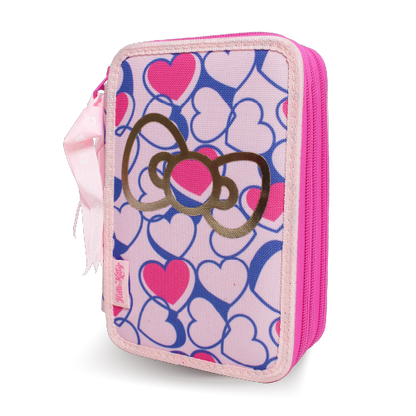 Astuccio 3 Zip TU Hello Kitty Cod. 61191/61192/61193