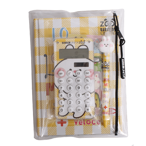 Diario 12 mesi TU Zoo 4 colori con penna e calcolatrice