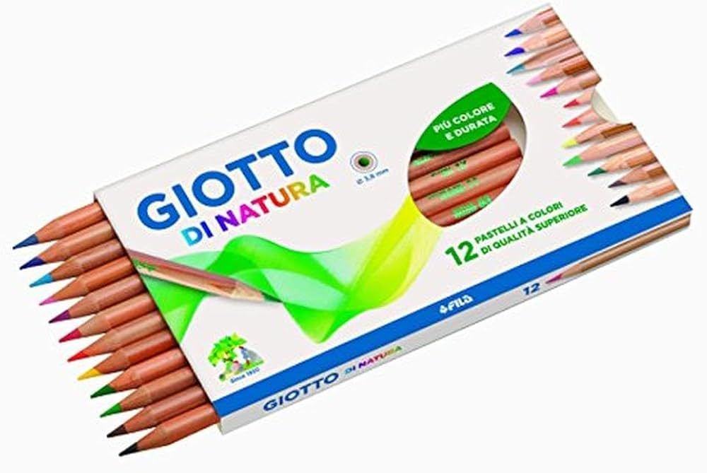 12 Pastelli a colori Giotto di natura